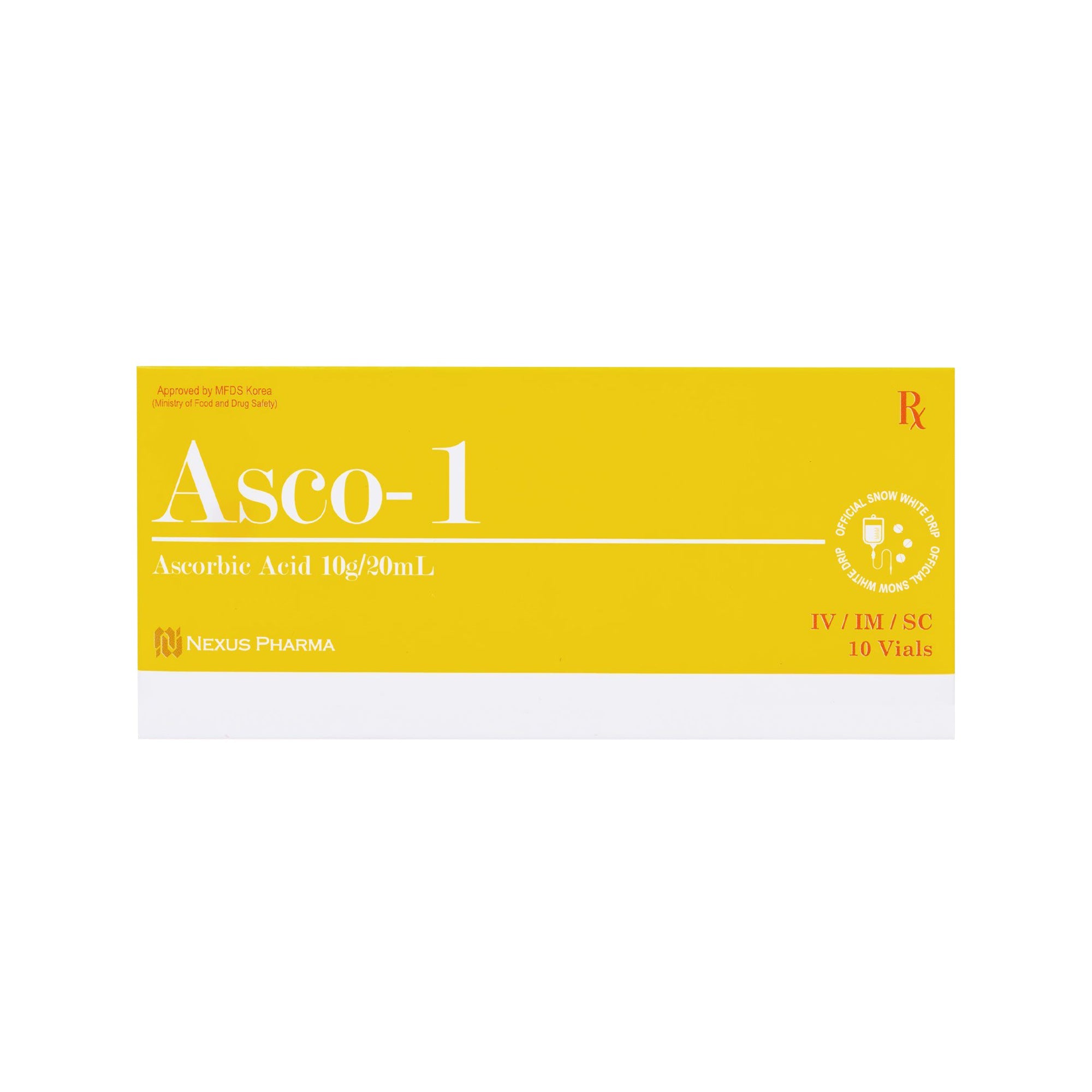 Ácido ascórbico Asco-1 10 g/20 ml