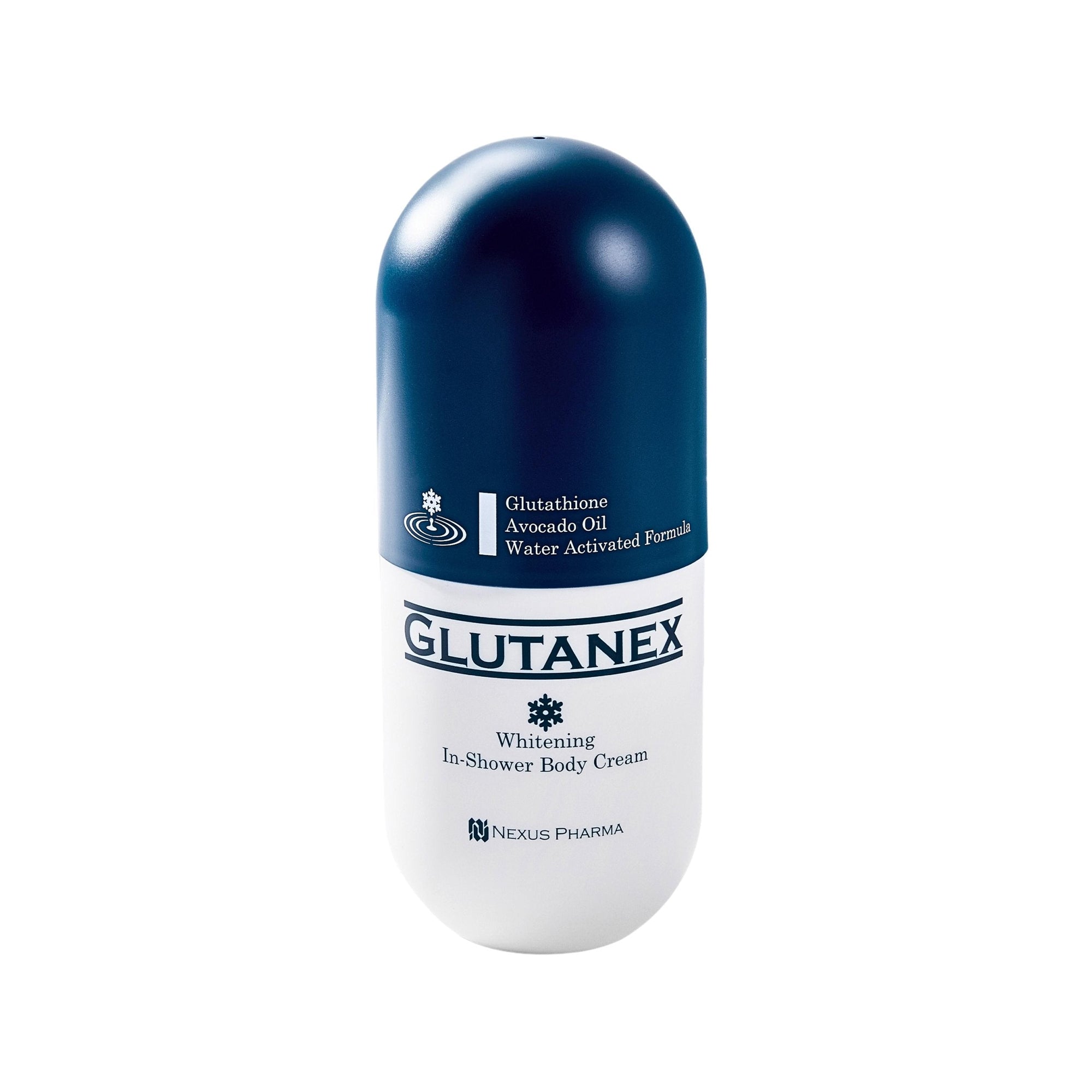 Crema corporal blanqueadora para ducha Glutanex