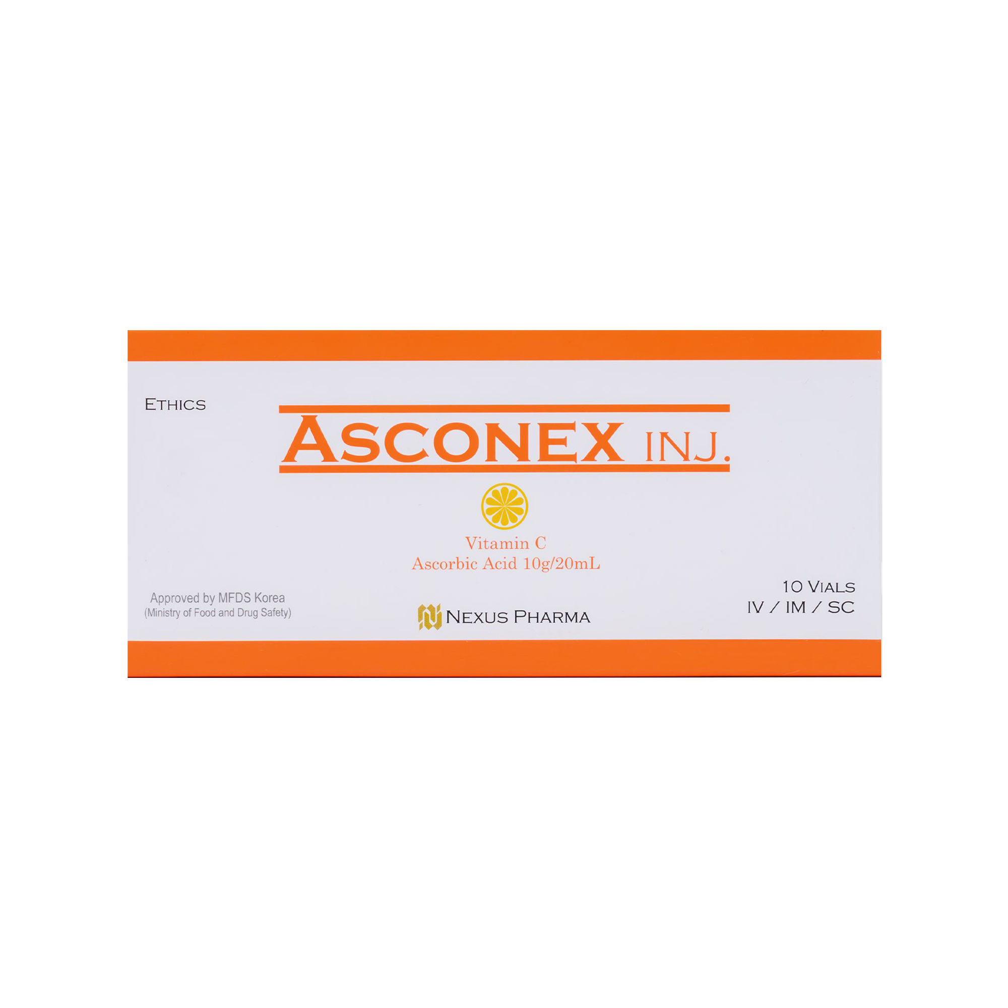 Asconex Injection – vitamin C booster for glutathione absorption and anti-aging skin treatment.