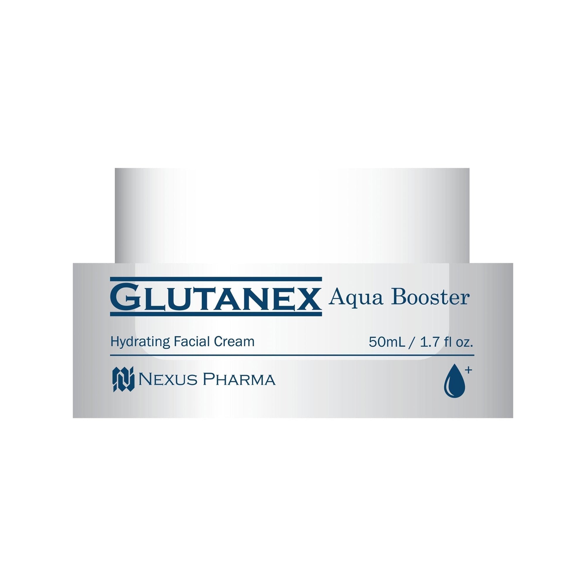 Glutanex Aqua Booster – hydrating and restoring facial cream with hyaluronic acid and glutathione.