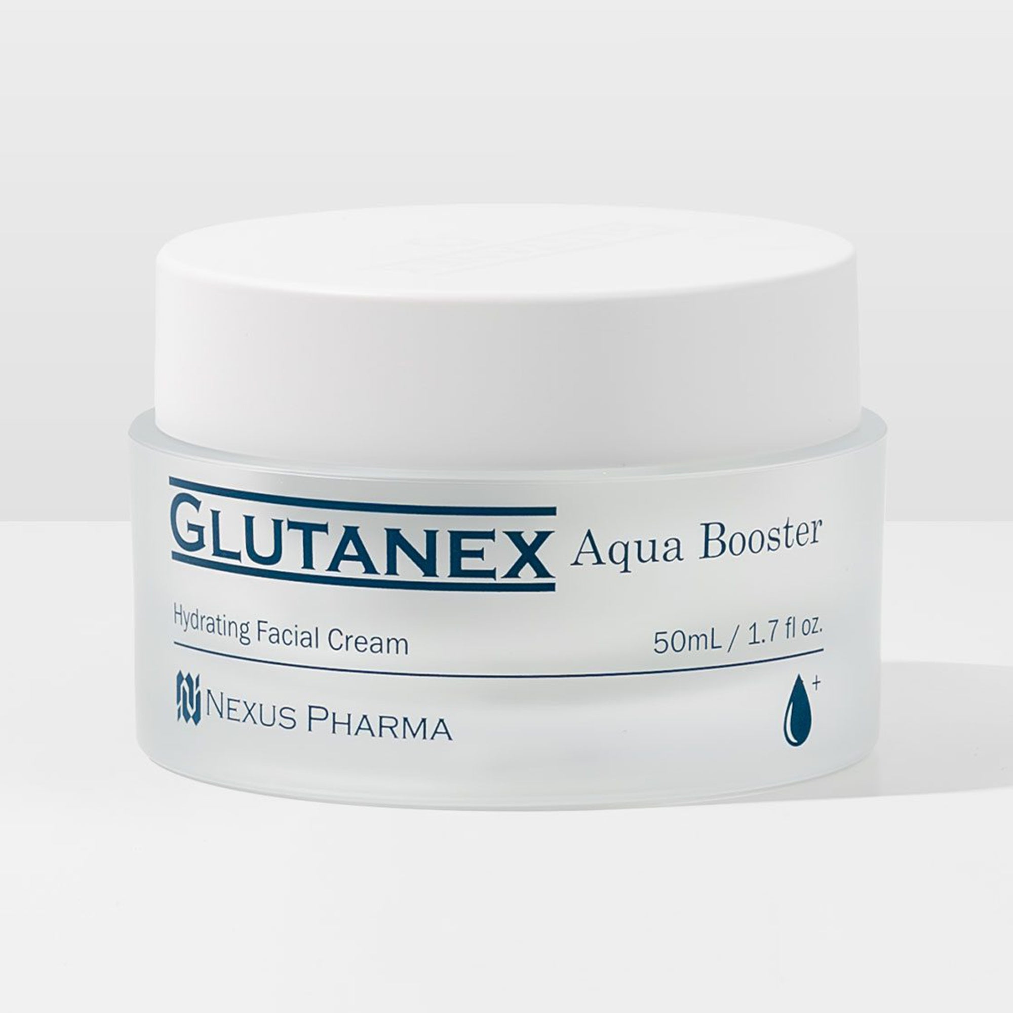 Glutanex Aqua Booster – hydrating and restoring facial cream with hyaluronic acid and glutathione.