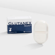 Glutanex Soap – hydrating and smoothing facial and body cleanser with glutathione and hyaluronic acid.