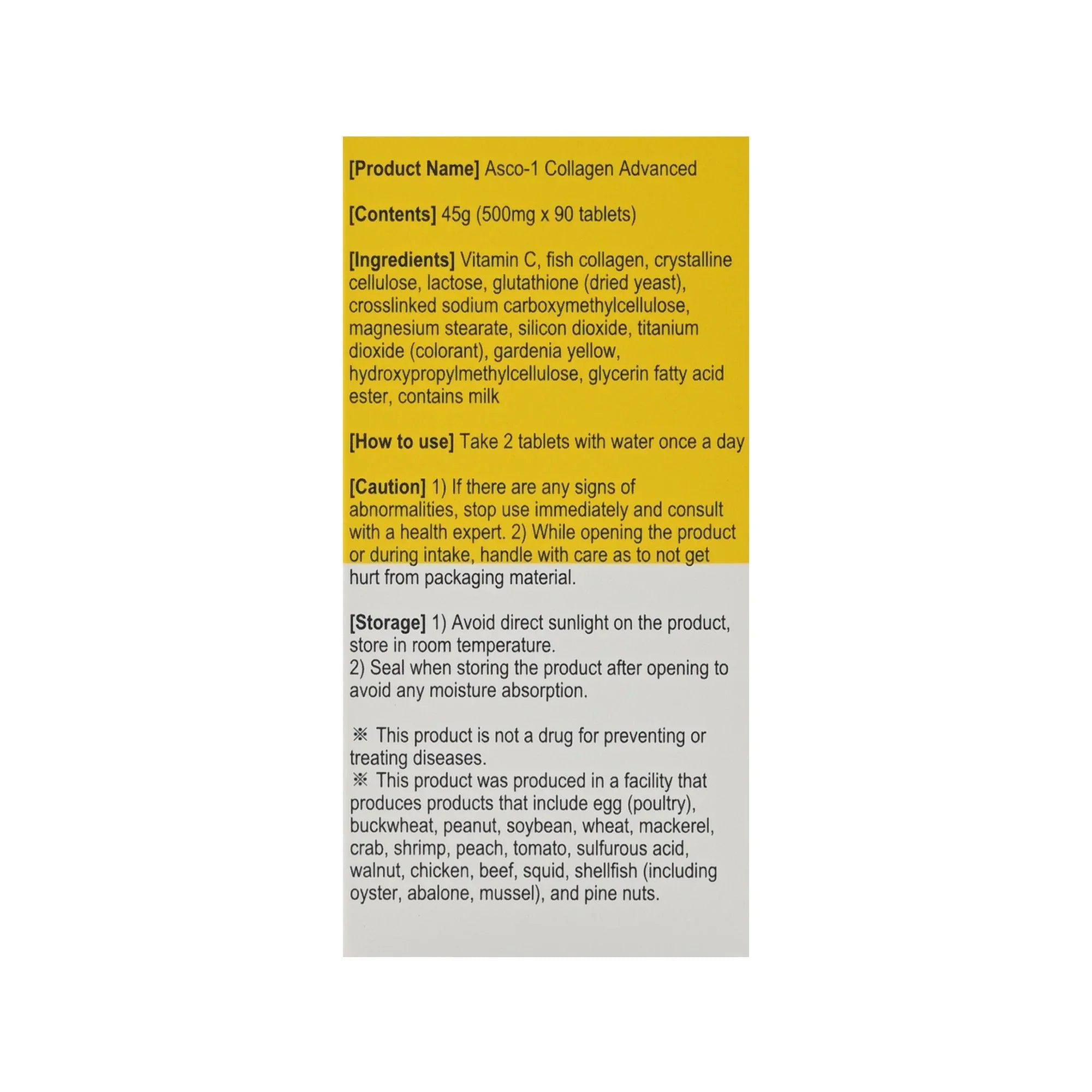 Asco-1 Collagen Advanced Tab - Glutanex