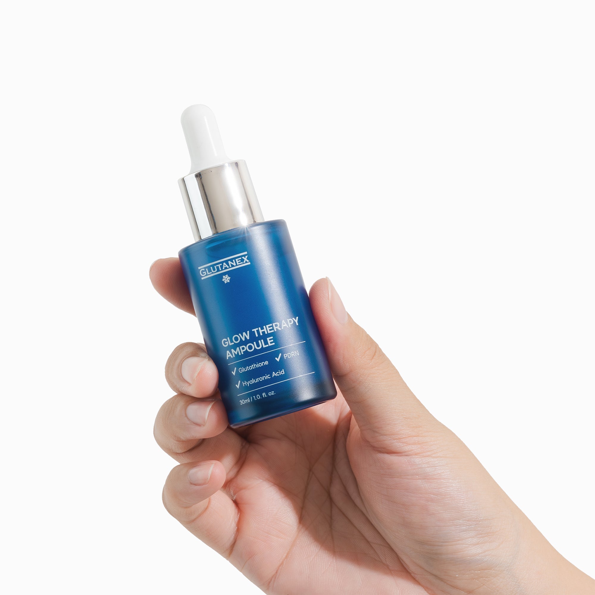 Glutanex Glow Therapy Ampoule – a powerful blend with PDRN, glutathione, and hyaluronic acid for anti-aging, brightening, and skin renewal.