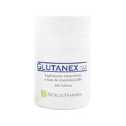 Glutanex Tab box – a medical-grade glutathione oral supplement for robust detoxification, liver function improvement, and exceptional skin whitening benefits. It supports immunity and provides relief against chemical therapy side effects.
