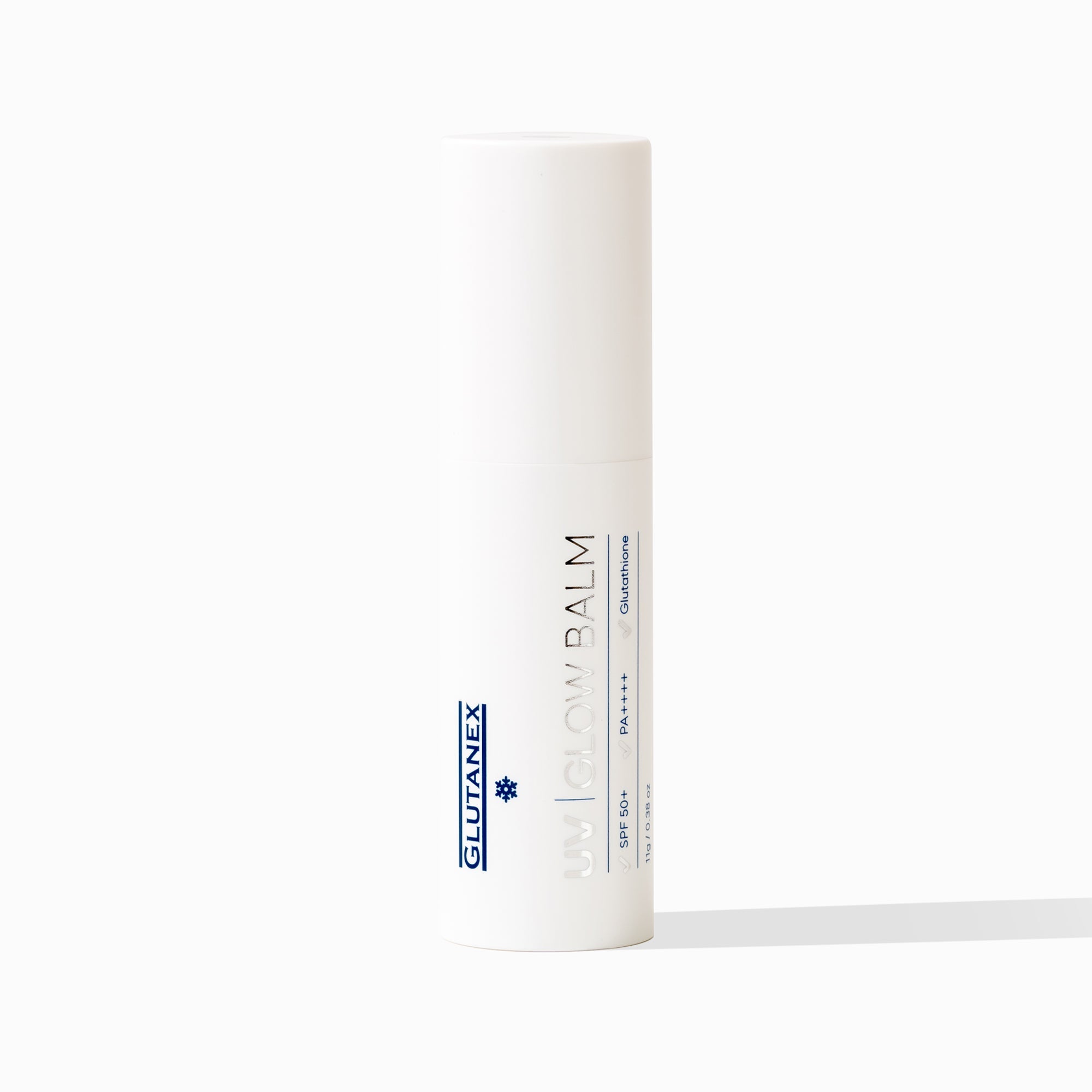 Glutanex UV Glow Balm compact – an SPF 50+ / PA++++ sunscreen, brightening and hydrating for a matte glow and high UV protection.