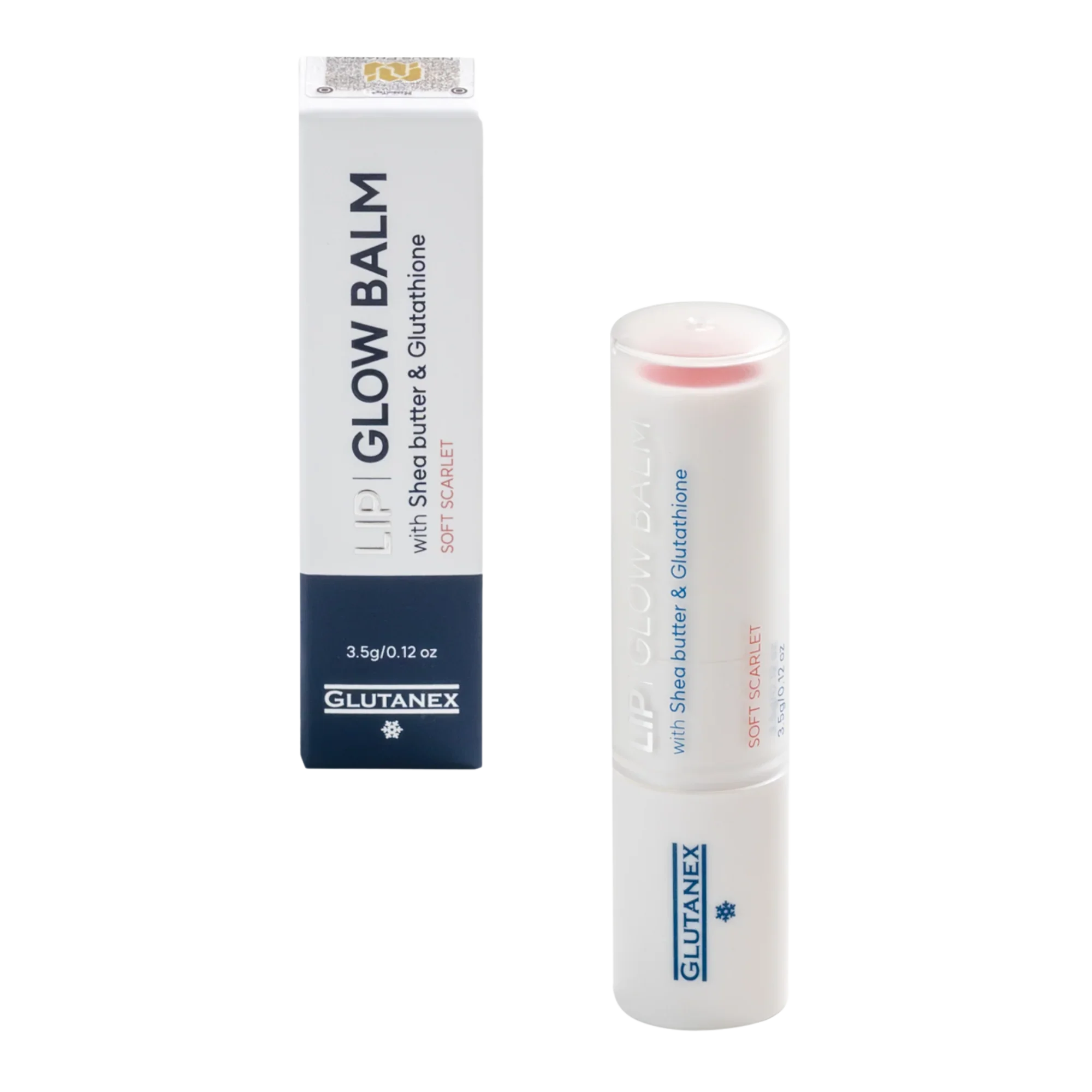 Lip Glow Balm Soft Scarlet - Glutanex